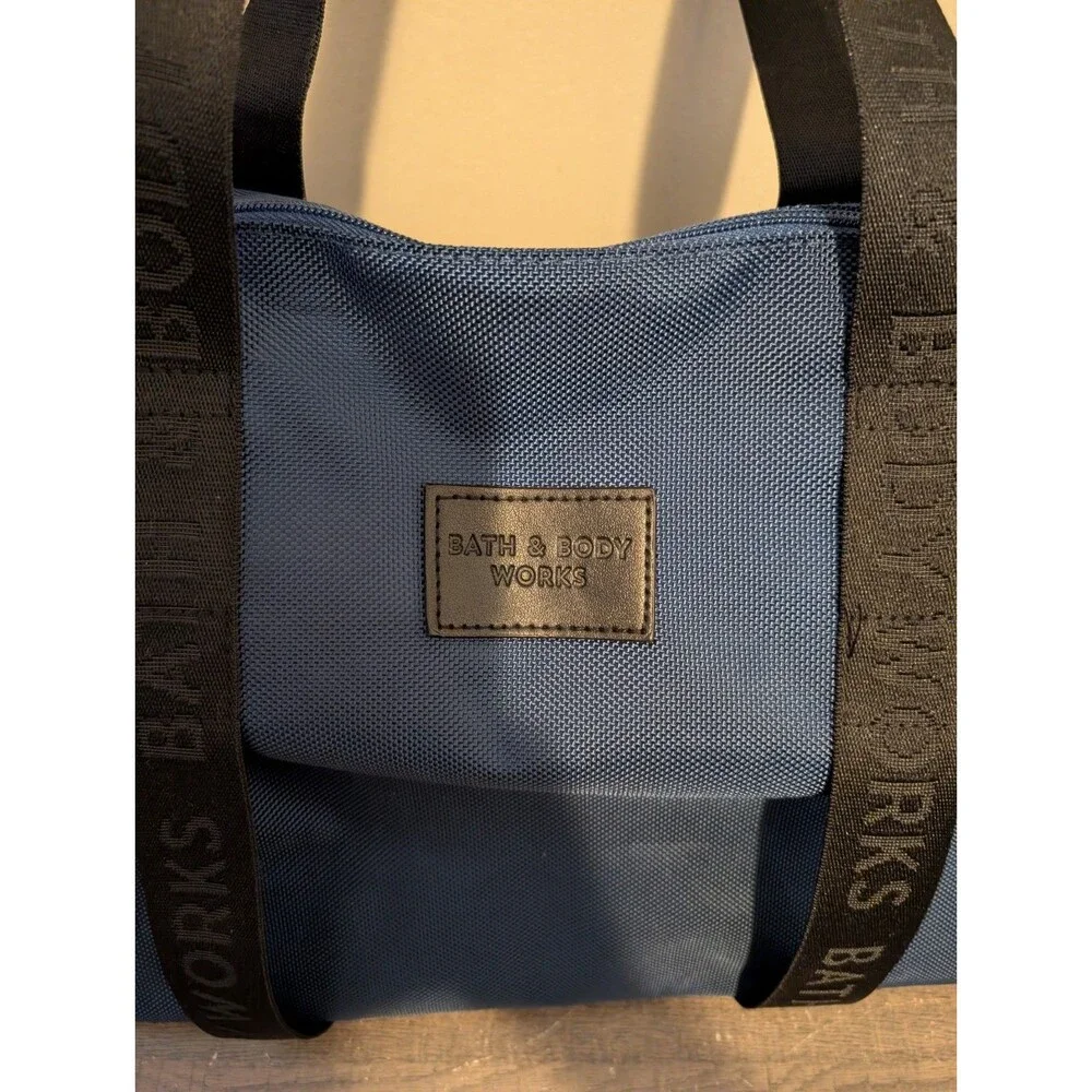 Bath Body Works Duffle Bag Travel Carry On Weekender Ocean Blue New 20x10x8
